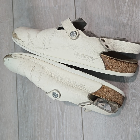 Birkenstock Women Tokio Super Grip Clog Leather Sandals Sz 39/8 Narrow - Picture 12 of 15